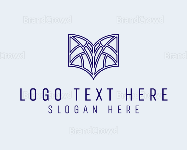 Geometric Book Library Logo