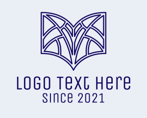 Bookshop - Geometric Abstract Book logo design