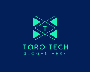 Cyber Technology Software logo design