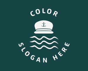 Fisherman - Marine Sailor Cap logo design