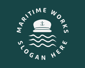 Marine Sailor Cap logo design