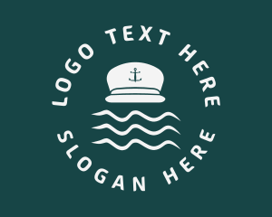 Seaside - Marine Sailor Cap logo design