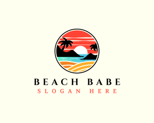 Beach Summer Resort logo design