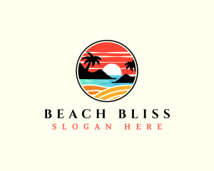 Beach Summer Resort logo design