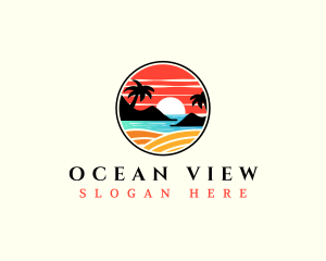 Beach Summer Resort logo design