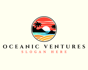 Beach Summer Resort logo design