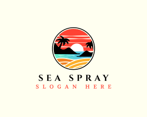 Beach Summer Resort logo design