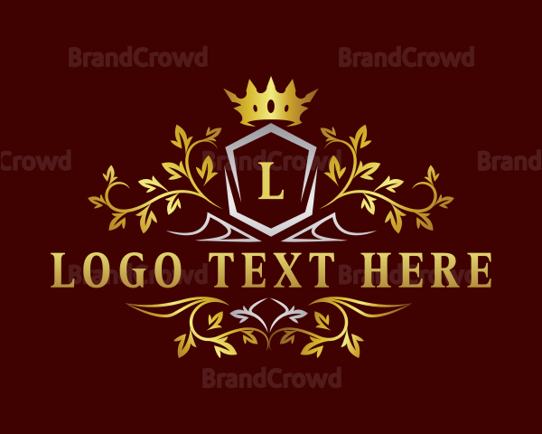 Elegant Crown Crest Logo