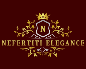 Elegant Crown Crest logo design