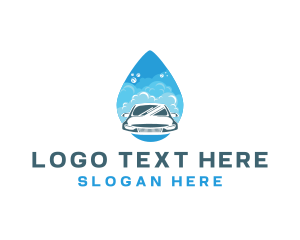 Bubbles - Droplet Car Cleaning Services logo design