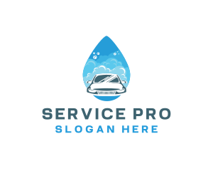 Droplet Car Cleaning Services logo design