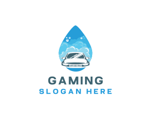 Droplet Car Cleaning Services logo design