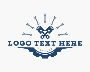 Cog - Mechanic Piston Wrench logo design