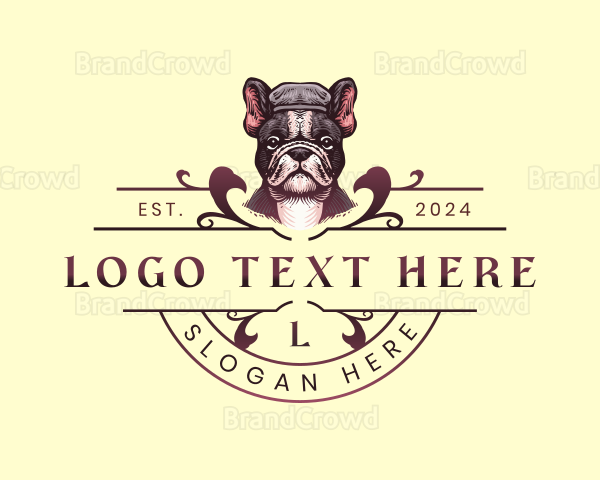 Elegant French Bulldog Logo