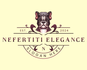 Elegant French Bulldog  logo design