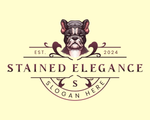 Elegant French Bulldog  logo design