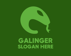 Green Snake Tongue Logo