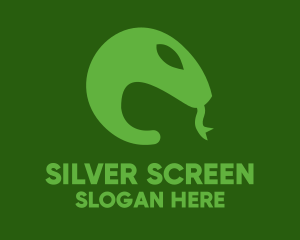 Tongue - Green Snake Tongue logo design