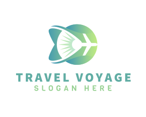 Trip - Gradient Aircraft Trip logo design