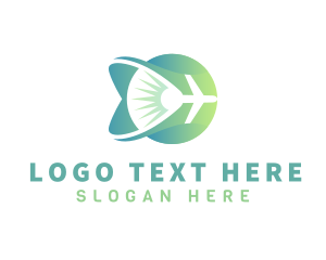 Aircraft - Gradient Aircraft Trip logo design