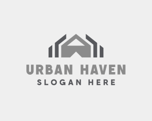 Roof Housing Residence logo design