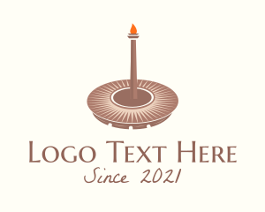 Stadium - Olympic Torch Coliseum logo design