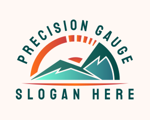 Gauge - Mountain Nature Gauge logo design