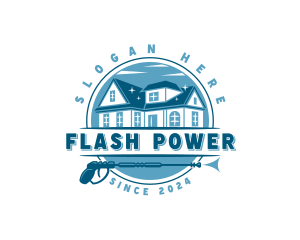 Power Washer Housekeeping logo design