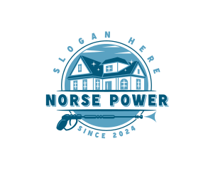 Power Washer Housekeeping logo design