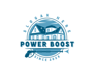 Power Washer Housekeeping logo design