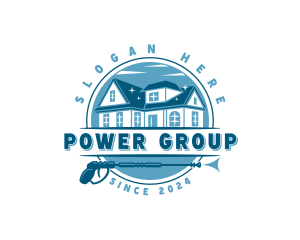 Power Washer Housekeeping logo design