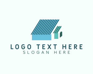 Rental - Roof House Construction logo design