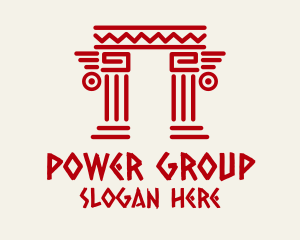 Tribal Mayan Pillar Logo