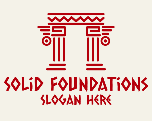 Tribal Mayan Pillar Logo