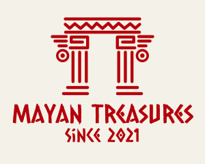 Mayan - Tribal Mayan Pillar logo design