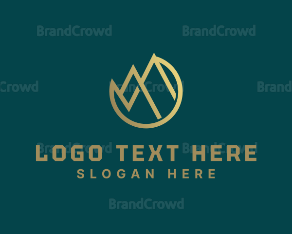 Elegant Minimalist Mountain Logo