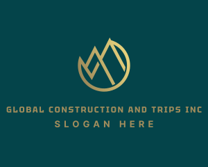 Elegant Minimalist Mountain Logo