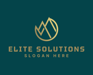 Company - Elegant Minimalist Mountain logo design