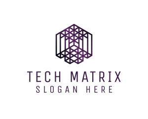 Matrix - Isometric Cube Matrix logo design