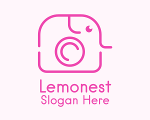 Pink Elephant Camera Logo