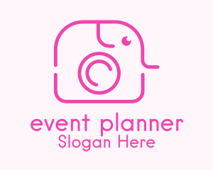 Pink Elephant Camera Logo