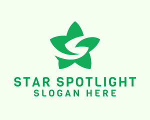 Flower Star Letter S logo design