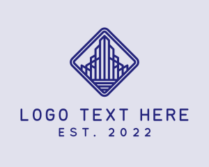 Office Space - Building Tower Construction logo design