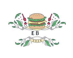 Cuisine - Burger Diner Restaurant logo design