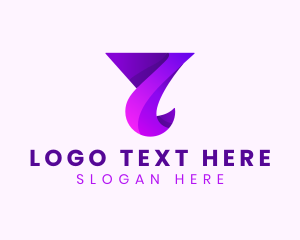 Origami - Media Creative Letter Y logo design