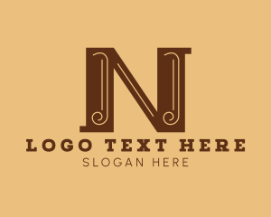 Letter N - Lawyer Legal Firm Letter N logo design