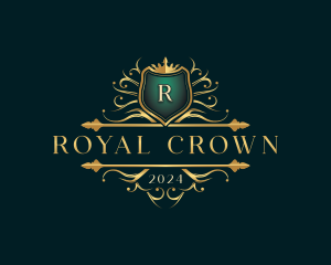 Premium Crown Crest logo design