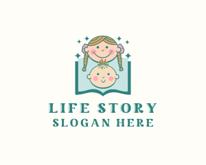 Children Story Book logo design