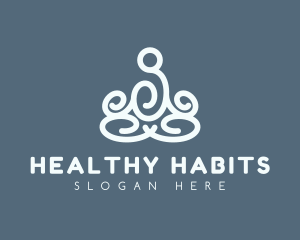 Yoga Exercise Wellness logo design