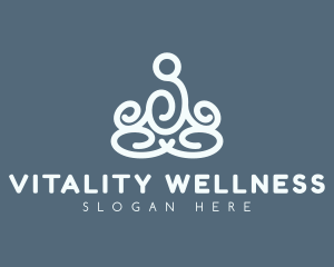 Yoga Exercise Wellness logo design